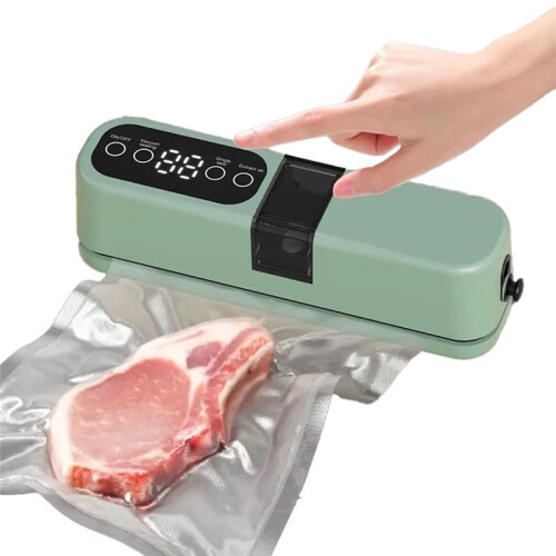 Wireless Automatic Vacuum Sealer Portable Home Use Small Food Packaging Plastic Sealer Machine Green 1