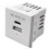 Type-C USB Power Socket QC 2.1A 5V 18W Embedded Recessed Power Socket Square Red Indicator Tablet Socket for PDU UPS 1