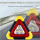 Emergency Triangular Warning Light Safety Emergency Breakdown Lamp Portable Solar Light for Camping Working 4