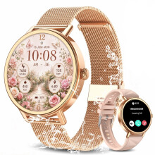 Smartwatch Women Fitness Tracker Waterproof Sport Watch Health Monitoring -Gold！
