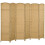 6-Panel Folding Room Divider, 240x170cm, Natural 1