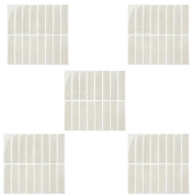 5 Feuilles D'Autocollants en Carrelage Beige Amovibles - Autocollants Étanches à Peler et à Coller pour la Cuisine et la Salle de Bain