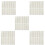5 Sheets Removable Beige Tile Stickers - Peel & Stick Waterproof Decals for Kitchen & Bathroom 1