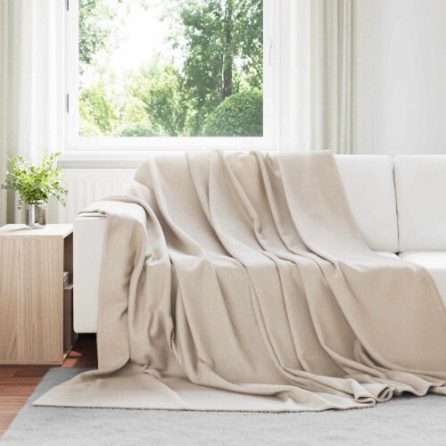 VidaXL vidaXL Throw Blankets 6 pcs Beige 240 x 220 cm Fleece