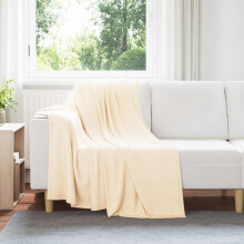vidaXL Throw Blankets 6 pcs Cream 170 x 130 cm Fleece