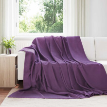 vidaXL Throw Blankets 6 pcs Purple 270 x 240 cm Fleece