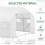 Walk-In Polytunnel Greenhouse 3.5x3x2m White 4