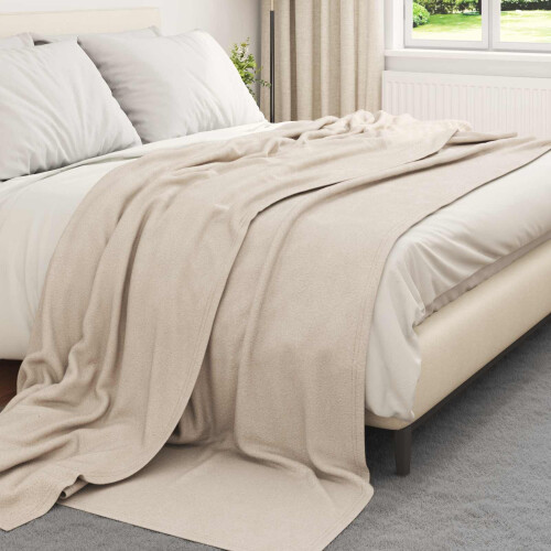 VidaXL vidaXL Throw Blankets 6 pcs Beige 240 x 220 cm Fleece 2