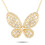 LB Exclusive Κολιέ με Διαμάντια 3,73ct σε Κίτρινο Χρυσό 14Κ με Πεταλούδα MF24-110623 1