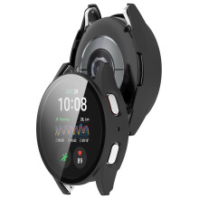 Geïntegreerde behuizing van polycarbonaat en gehard glas, compatibel met smartwatchbandjes. Duurzame bescherming voor elektronische wearables.