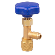 Abrebotellas de latón de 1/4" para válvula de lata de aire acondicionado automático para gas R134A, R22 y R410A