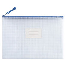 Pochettes zippées en filet YMARPT, pochette zippée en filet (1 pièce), pochette zippée en filet A4 pour documents, chemises de classement