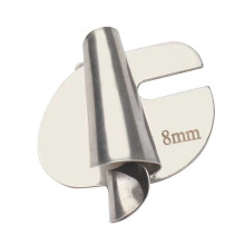 Calcador universal para bainha enrolada Bemona Silver, 3-10mm, compatível com a maioria das máquinas de costura, para uso doméstico e industrial.