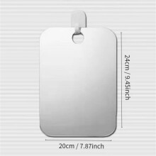 Miroir de douche YiFudd antibuĂ©e pour le rasage, miroir moyen Ă fixer au mur, sans cadre, portable, pour les voyages et le camping, incassable, Ă