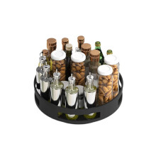 360 Degree Rotating Seasoning Rack with Anti-Slip Base, Perfect for Storing Various Seasonings, Spices, and Cosmetics