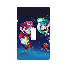 Aranyos rajzfilm Super Mario fénykapcsoló fedél dekoratív, egysávos, egyetlen kapcsolóval ellátott fali lemez otthoni hálószoba