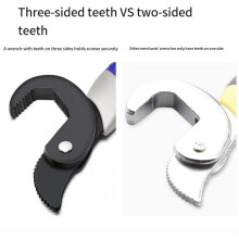 RUR 1set/2pcs Self-Adjusting Wrenches, Three Tooth Type, Clamping Range: 14-30mm, 30-60mm, Multifunctional Wrench