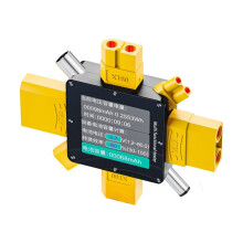 XT369P Digital Voltmeter Ammeter Wattmeter Current Capacity Tester XT60 XT30 XT90 Plug for Model Aircraft Power Meter A