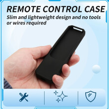 Estojo Protetor Remoto de Silicone para -TV 4K Remote 2021 Antiderrapante Estojo Macio à Prova de Choque Estojo para Controle Remoto Preto