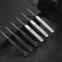 6 Pieces Portable Titanium Toothpicks Pocket Toothpick Metal Toothpick Holder for Outdoor Picnic and Camping