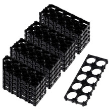 20 PeçAs Almofada de Bateria de LíTio 18650 2X5 Almofada de Bateria de LíTio 18650 Suporte de PláStico para Baterias DIY