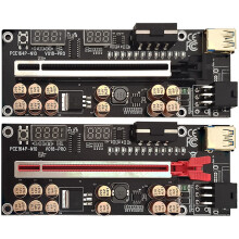 VER018 PRO PCI-E Riser Card USB 3.0 Cable 018 PCI Express 1X una 16X Extender Adaptador PCIe para BTC Mining (Negro)