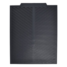 Tapis d'égouttage en silicone - Résistant à la chaleur, antidérapant et anti-brûlure pour évier de cuisine, compatible avec les bols et les