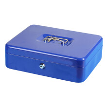 Joyfeel Sparbössa i metall med lås och 2 nycklar, brandsäkert och stötsäkert kassaskåp med flera fack för värdesaker – kompatibel med