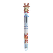 Bolígrafos retráctiles 6 en 1 (de tinta líquida y gel), 2 ml de tinta líquida, multicolor, regalo ideal para la vuelta al cole para niños,