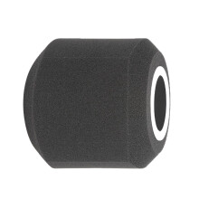 Bonnette anti-vent en mousse pour microphones à condensateur professionnels, pour une utilisation intérieure et extérieure.