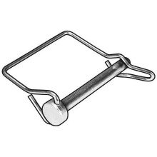 ZoroSelect Sicherheitsnadel, einadrig, 5/16 Zoll, 5er-Pack, Oberfläche: verzinkt