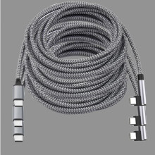 Câble USB-C 60 W, lot de 2,9 m, câble USB-C vers USB-C tressé en nylon, chargeur USB-C à charge rapide, câble USB-C coudé.