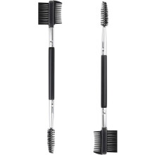 chuanquan2pcs3Head Eyebrow Eyelash Shaper Comb, Double Head Brush with3Spoolie Brushes for Lash Separation & Closp-Free Mascara