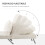 Homcom Sofá Cama Individual Beige 65 x 69 x 80 cm 4