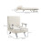 Homcom Sofá Cama Individual Beige 65 x 69 x 80 cm 3