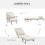 Homcom Sofá Cama Individual Beige 65 x 69 x 80 cm 5