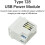 Type 128 USB Power Module 220V Socket 5V2.1A Dual Port USB+Type C Charging Socket Module 3