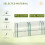 Mini Greenhouse with Zipped Doors, 395x100x80cm 5