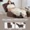 Homcom Sillón Relax Reclinable Marrón 84 x 85 x 104 cm 5