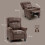 Homcom Sillón Relax Reclinable Marrón 84 x 85 x 104 cm 4