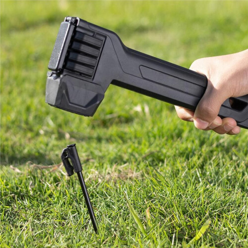 Tent Stake Hammer with Built-in Storage for 8 Stakes and Stake Puller for Outdoor Camping B 1