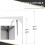 Outsunny Carpa Plegable Blanco 295 x 295 x 255 cm 5