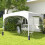Outsunny Carpa Plegable Blanco 295 x 295 x 255 cm 2