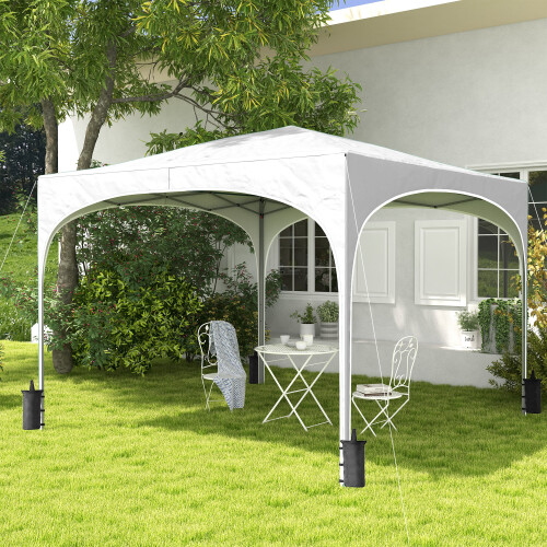 Outsunny Carpa Plegable Blanco 295 x 295 x 255 cm 1