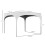 Outsunny Carpa Plegable Blanco 295 x 295 x 255 cm 3
