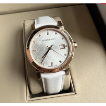 Burberry BU9130 Ladies Watch The City Diamond 34MM Rose Gold