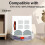 Compatible with  S20 (D106) E12 E10 B112 D106 E10C 3C  3C Enhanced C103 Vacuum Cleaner Main Brush HEPA Filter 3