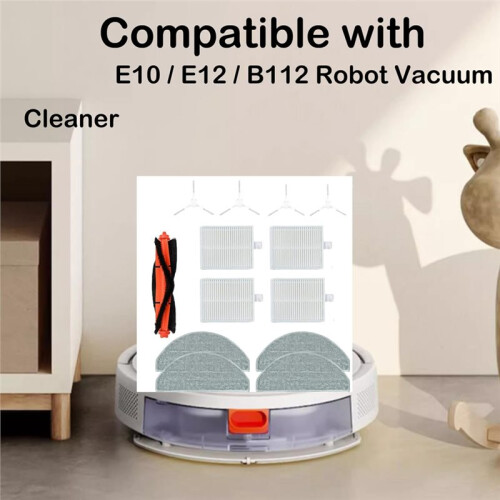 Compatible with  S20 (D106) E12 E10 B112 D106 E10C 3C  3C Enhanced C103 Vacuum Cleaner Main Brush HEPA Filter 2