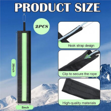 2pcs Rope Protector Rock Climbing Arborist Rope Protector Sleeve Rappelling Abseiling Equipment for Outdoor Climbing