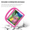 Capa EVA compatível com iPad 10.2 de 7ª geração (2019) rosa 2